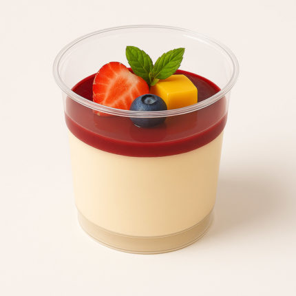 Panna cotta i porsjonsglass