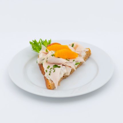 Snitter med kalkun og Waldorfsalat