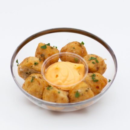 Bolinhos med mango- og chilimajones