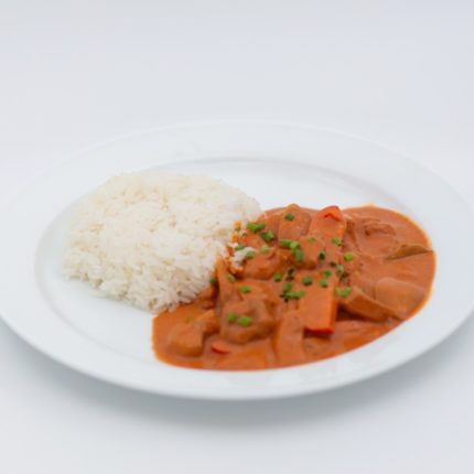 Varm Biff Stroganoff med ris